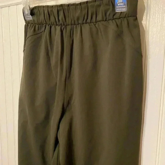 Lululemon Olive Green Stretch High Rise Jogger Pants size 4 - Picture 3 of 9